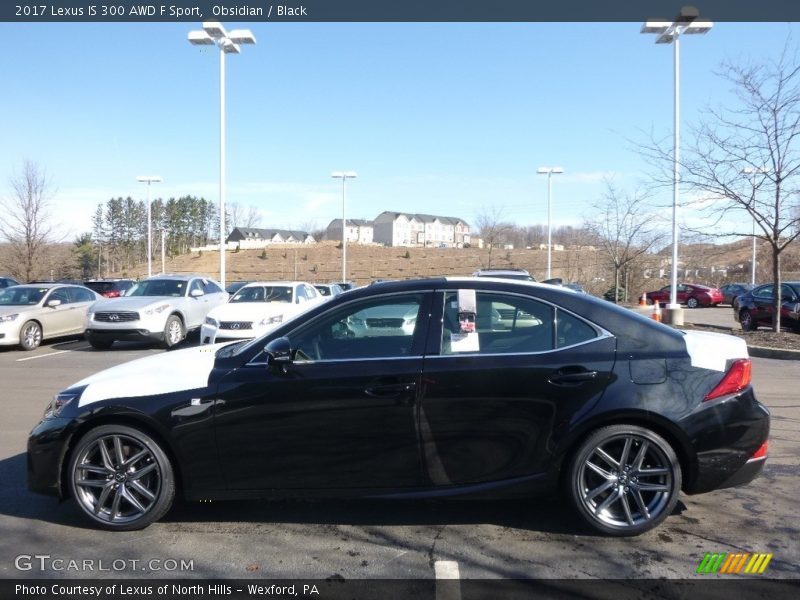 Obsidian / Black 2017 Lexus IS 300 AWD F Sport