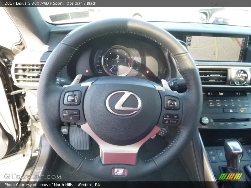 Obsidian / Black 2017 Lexus IS 300 AWD F Sport