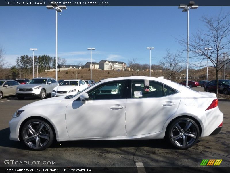 Eminent White Pearl / Chateau Beige 2017 Lexus IS 300 AWD