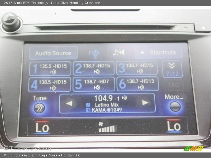 Lunar Silver Metallic / Graystone 2017 Acura RDX Technology