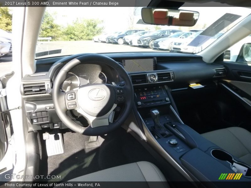 Eminent White Pearl / Chateau Beige 2017 Lexus IS 300 AWD