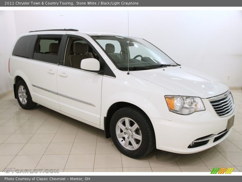Stone White / Black/Light Graystone 2011 Chrysler Town & Country Touring
