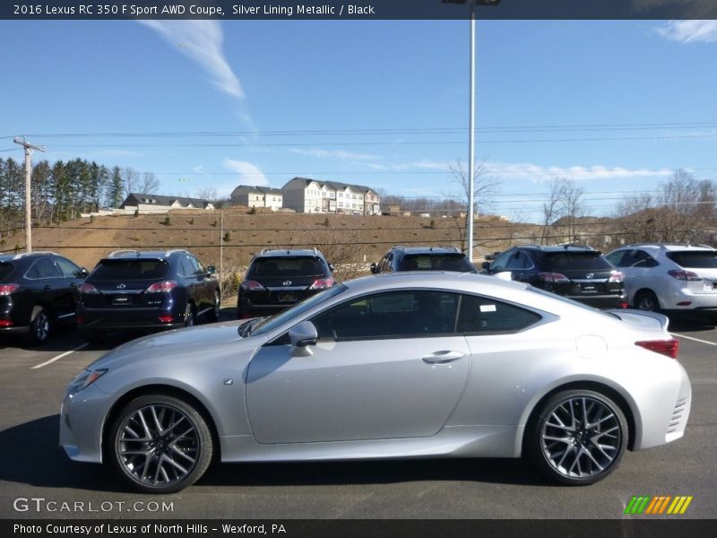  2016 RC 350 F Sport AWD Coupe Silver Lining Metallic