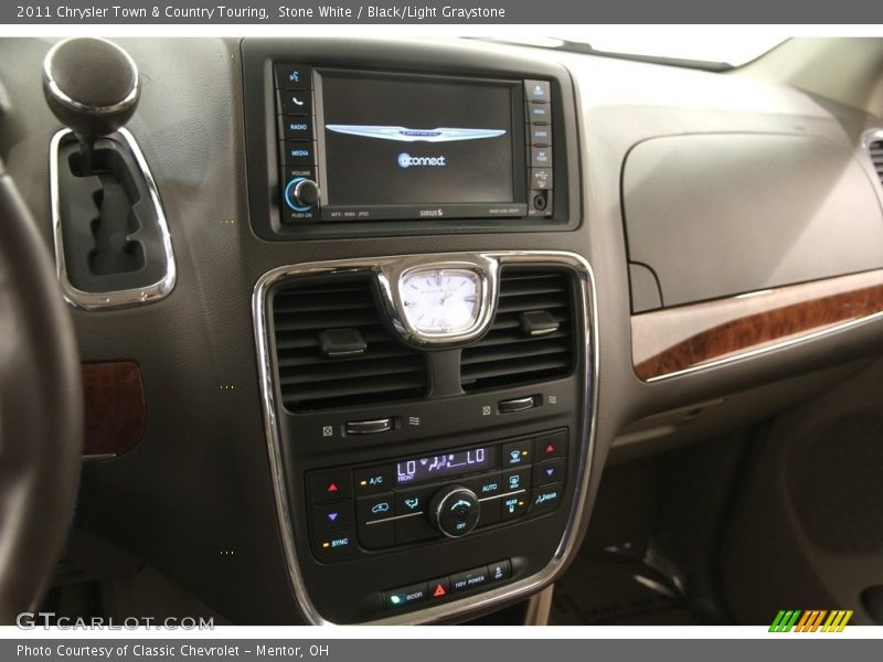 Stone White / Black/Light Graystone 2011 Chrysler Town & Country Touring