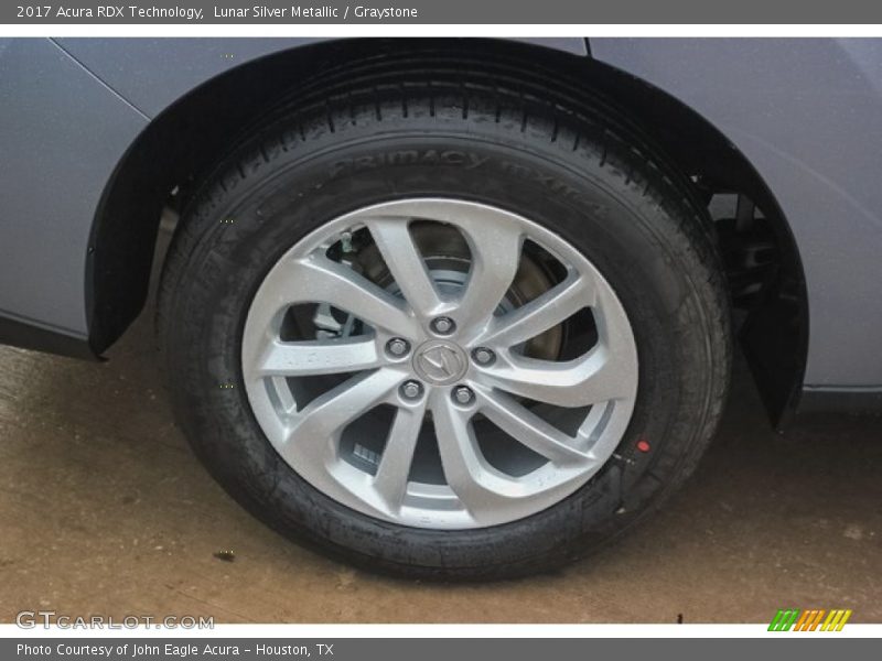 Lunar Silver Metallic / Graystone 2017 Acura RDX Technology