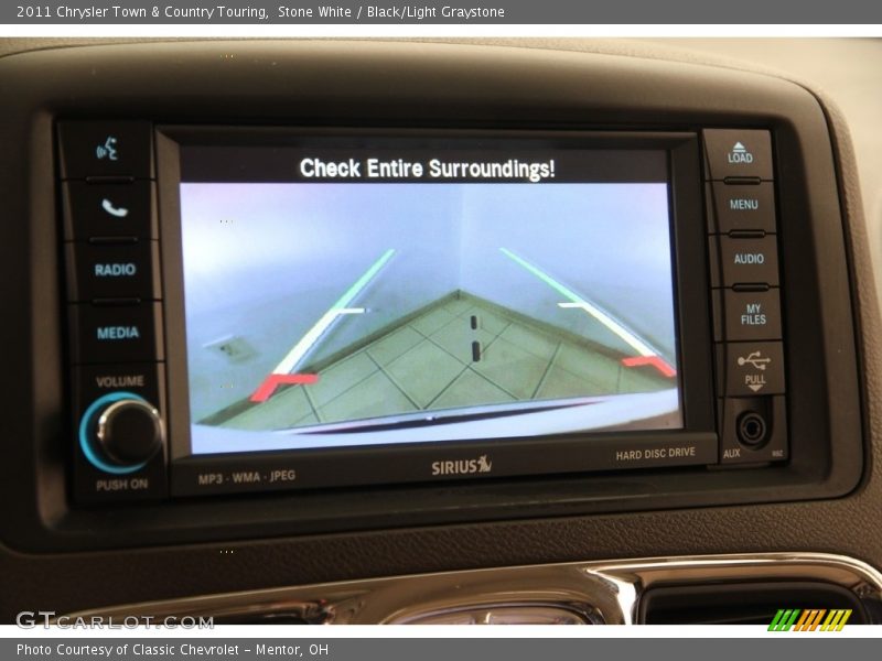 Stone White / Black/Light Graystone 2011 Chrysler Town & Country Touring