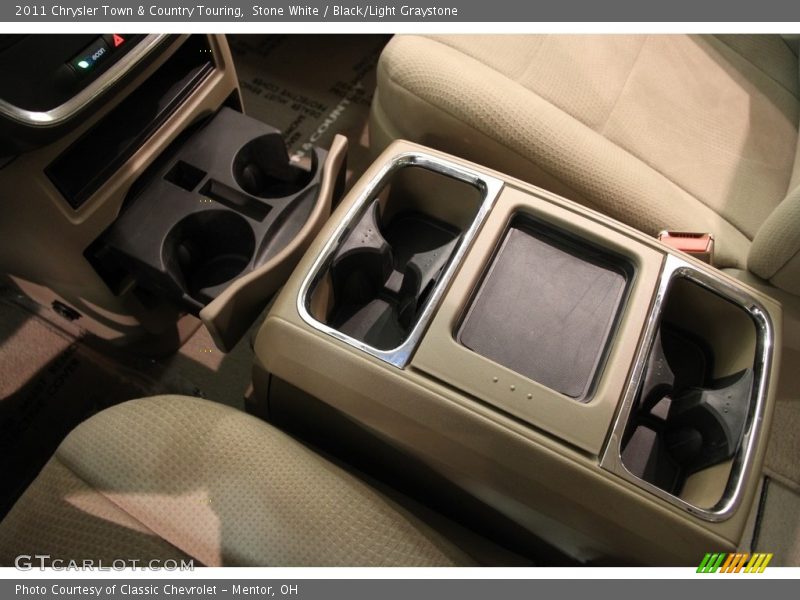 Stone White / Black/Light Graystone 2011 Chrysler Town & Country Touring