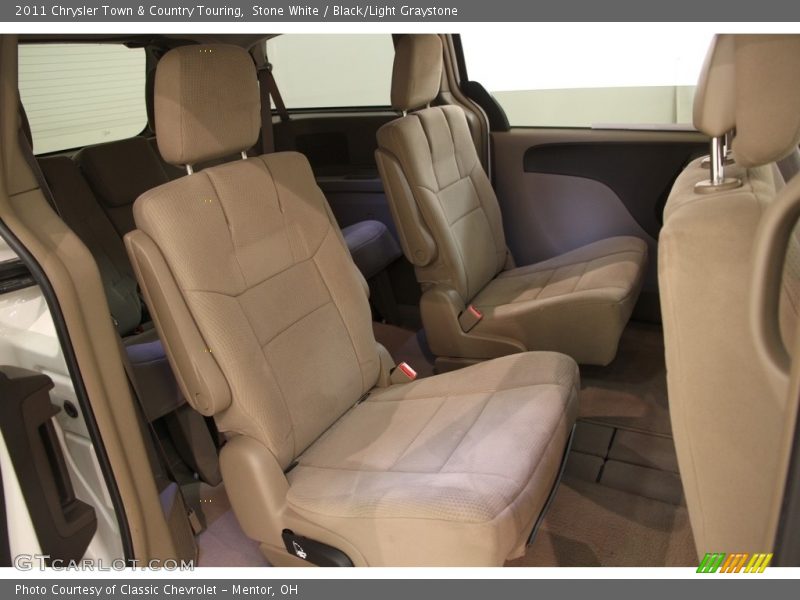 Stone White / Black/Light Graystone 2011 Chrysler Town & Country Touring