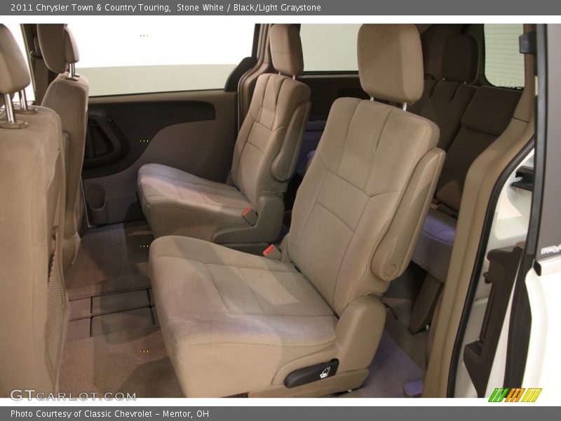 Stone White / Black/Light Graystone 2011 Chrysler Town & Country Touring