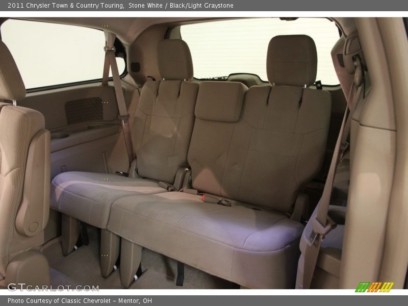 Stone White / Black/Light Graystone 2011 Chrysler Town & Country Touring