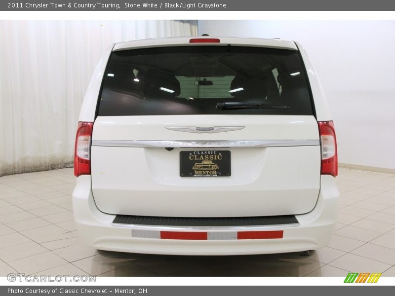 Stone White / Black/Light Graystone 2011 Chrysler Town & Country Touring