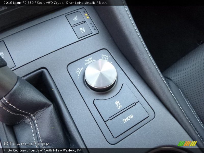 Controls of 2016 RC 350 F Sport AWD Coupe