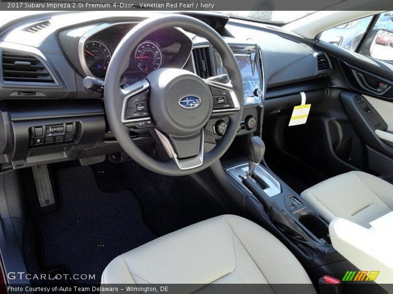 Venetian Red Pearl / Ivory 2017 Subaru Impreza 2.0i Premium 4-Door