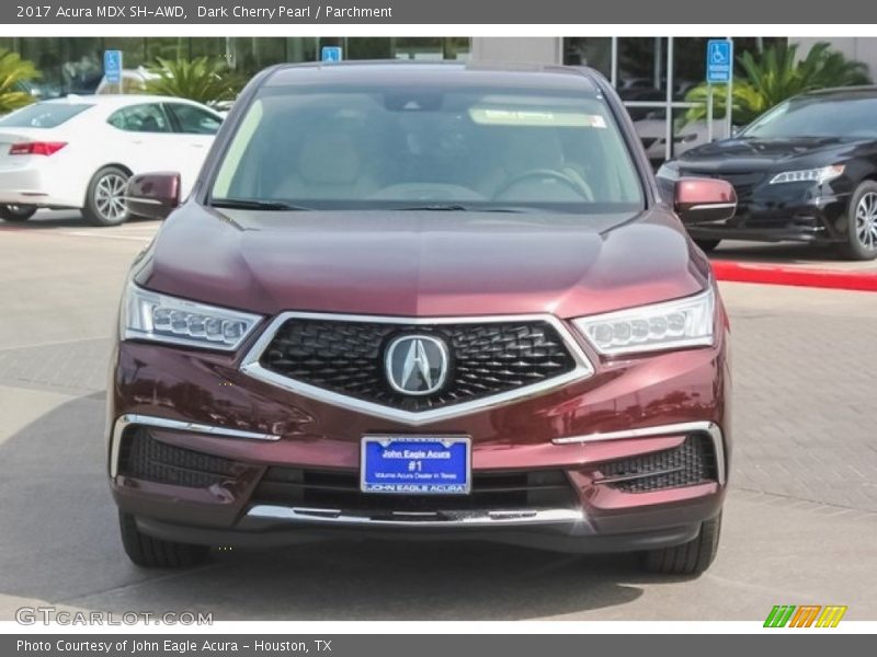 Dark Cherry Pearl / Parchment 2017 Acura MDX SH-AWD