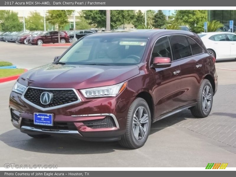 Dark Cherry Pearl / Parchment 2017 Acura MDX SH-AWD
