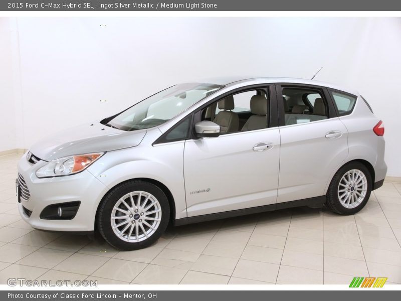 Ingot Silver Metallic / Medium Light Stone 2015 Ford C-Max Hybrid SEL
