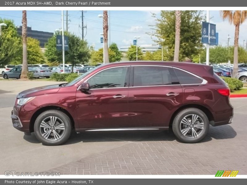 Dark Cherry Pearl / Parchment 2017 Acura MDX SH-AWD