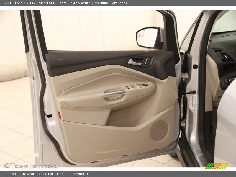 Ingot Silver Metallic / Medium Light Stone 2015 Ford C-Max Hybrid SEL