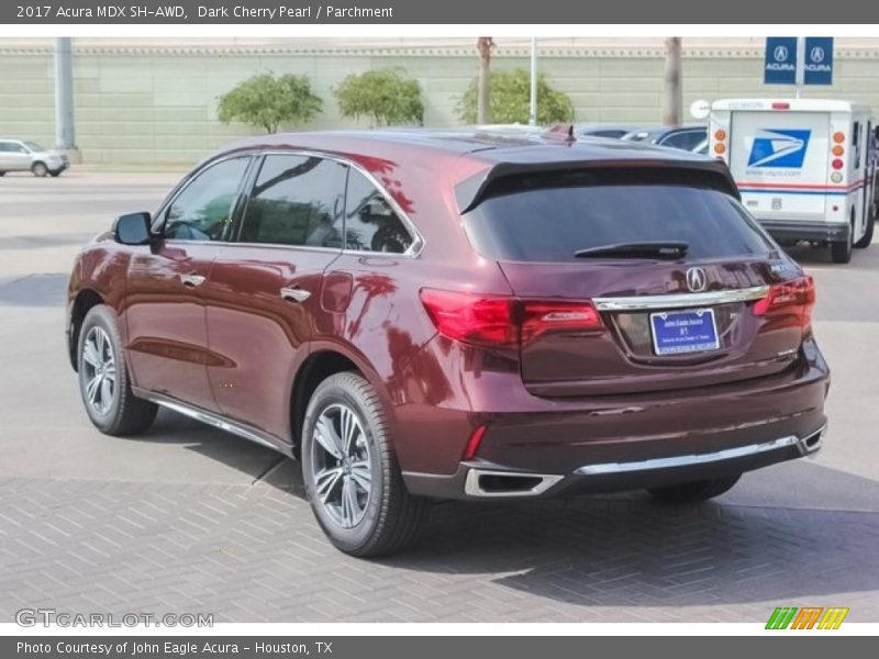 Dark Cherry Pearl / Parchment 2017 Acura MDX SH-AWD