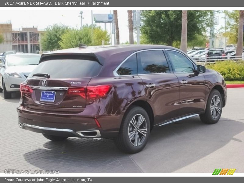 Dark Cherry Pearl / Parchment 2017 Acura MDX SH-AWD