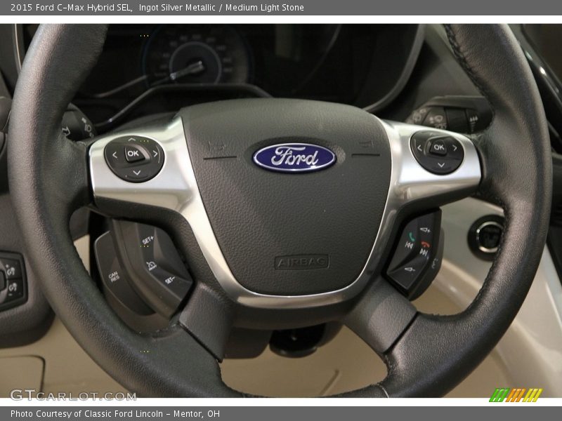 Ingot Silver Metallic / Medium Light Stone 2015 Ford C-Max Hybrid SEL