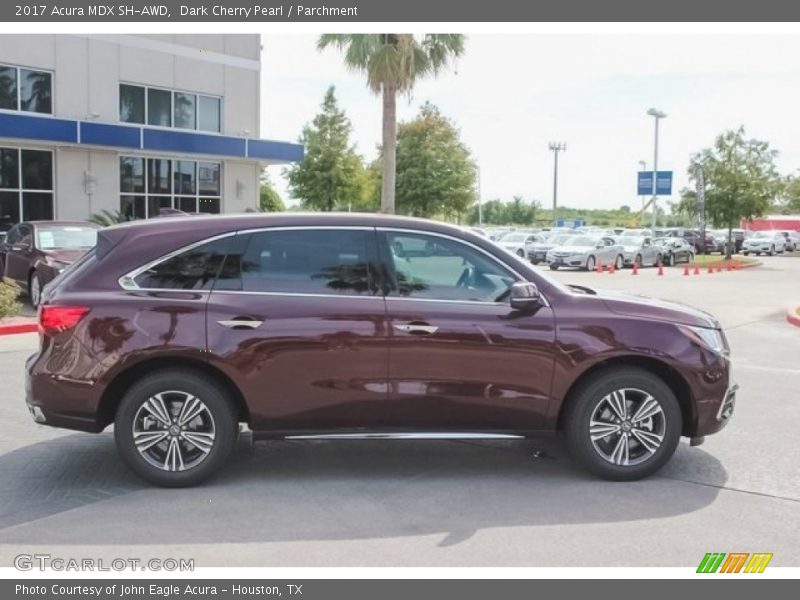 Dark Cherry Pearl / Parchment 2017 Acura MDX SH-AWD