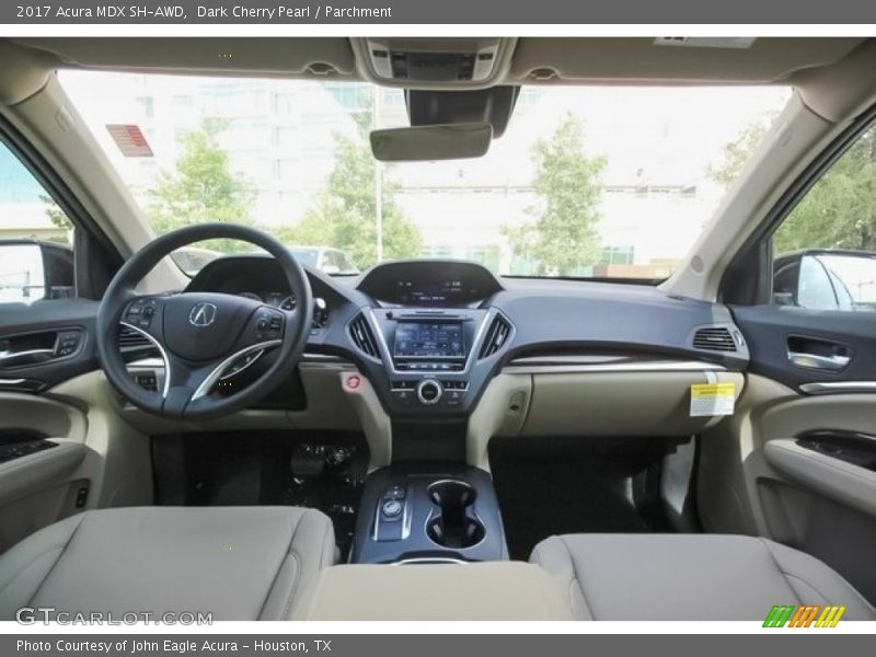 Dark Cherry Pearl / Parchment 2017 Acura MDX SH-AWD