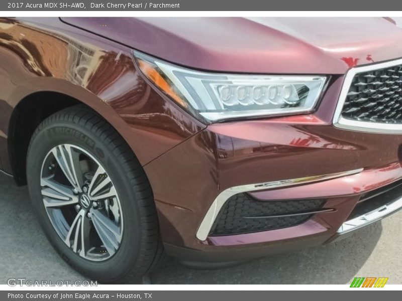 Dark Cherry Pearl / Parchment 2017 Acura MDX SH-AWD