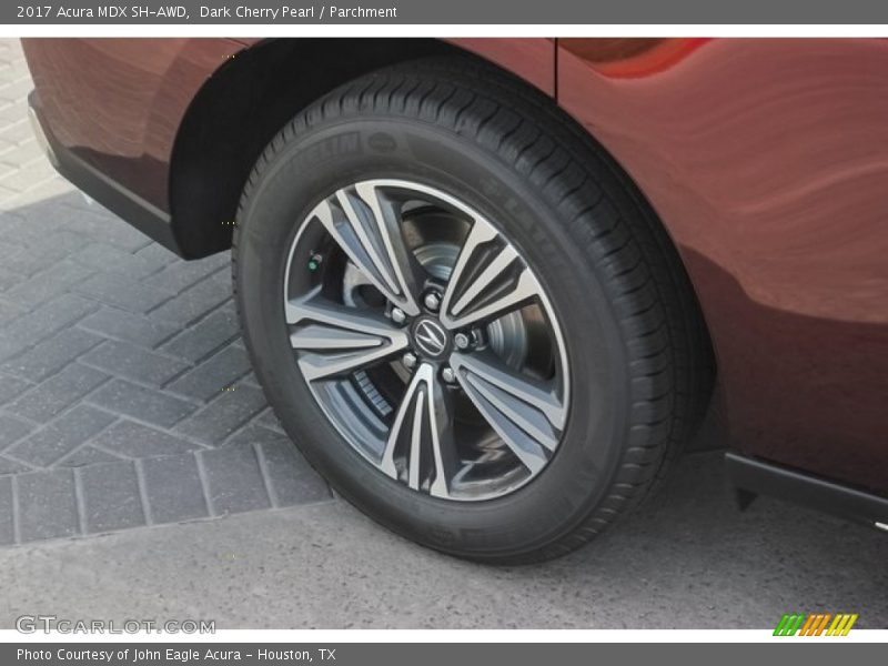 Dark Cherry Pearl / Parchment 2017 Acura MDX SH-AWD