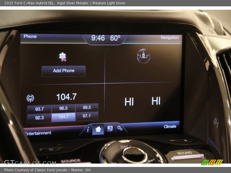 Ingot Silver Metallic / Medium Light Stone 2015 Ford C-Max Hybrid SEL