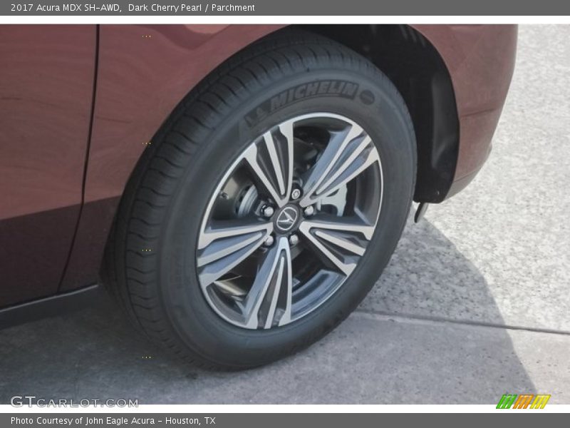 Dark Cherry Pearl / Parchment 2017 Acura MDX SH-AWD