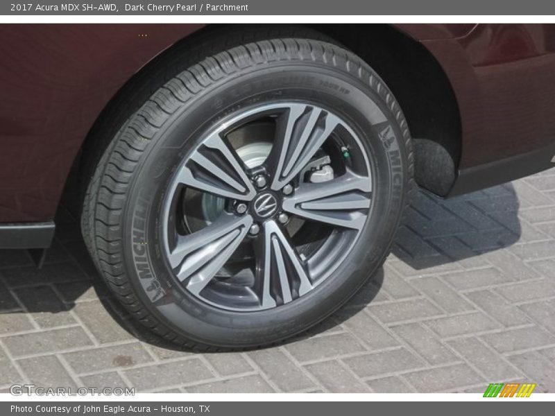 Dark Cherry Pearl / Parchment 2017 Acura MDX SH-AWD