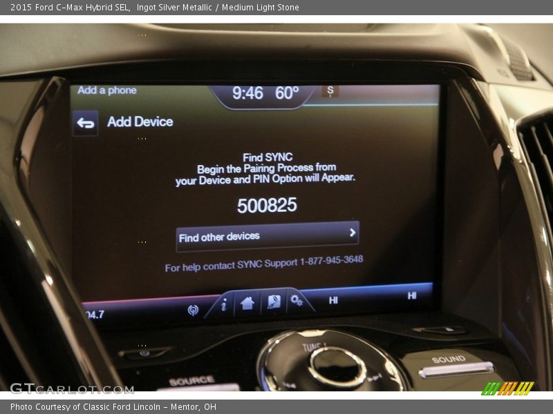 Ingot Silver Metallic / Medium Light Stone 2015 Ford C-Max Hybrid SEL