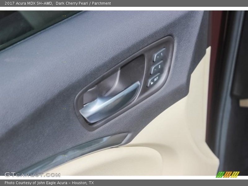 Dark Cherry Pearl / Parchment 2017 Acura MDX SH-AWD