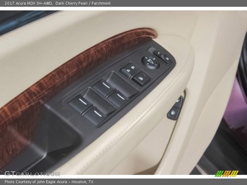 Dark Cherry Pearl / Parchment 2017 Acura MDX SH-AWD