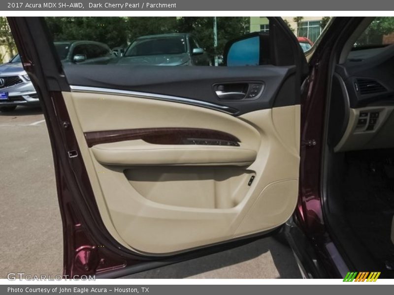 Dark Cherry Pearl / Parchment 2017 Acura MDX SH-AWD