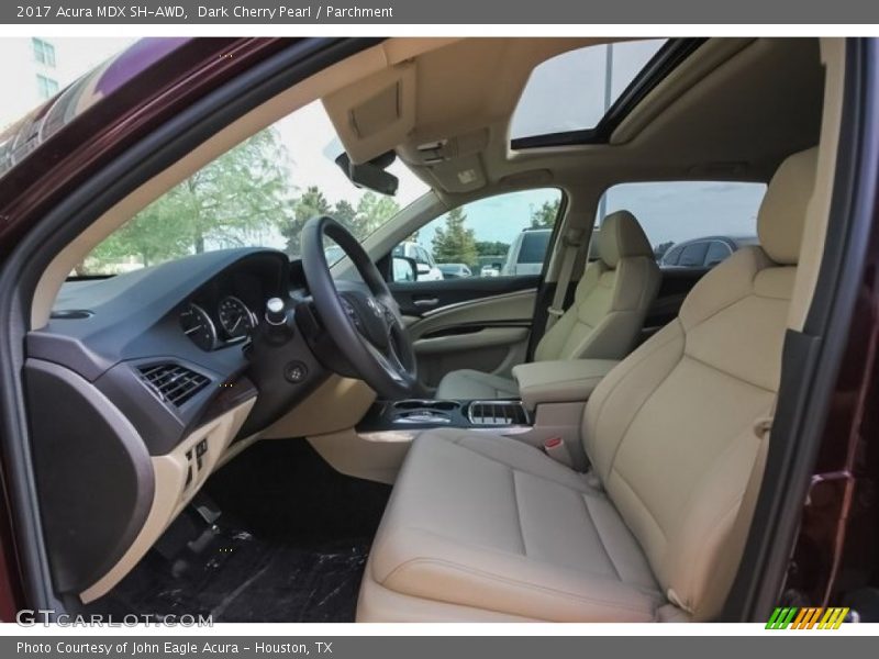 Dark Cherry Pearl / Parchment 2017 Acura MDX SH-AWD