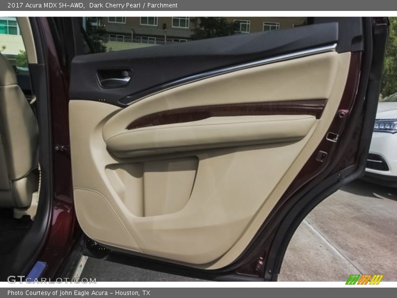 Dark Cherry Pearl / Parchment 2017 Acura MDX SH-AWD