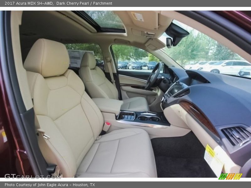 Dark Cherry Pearl / Parchment 2017 Acura MDX SH-AWD