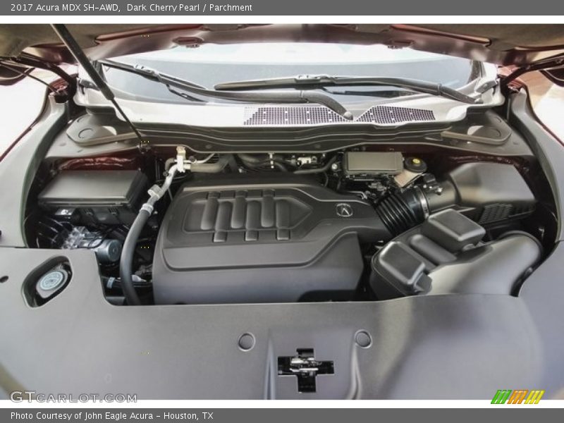 Dark Cherry Pearl / Parchment 2017 Acura MDX SH-AWD