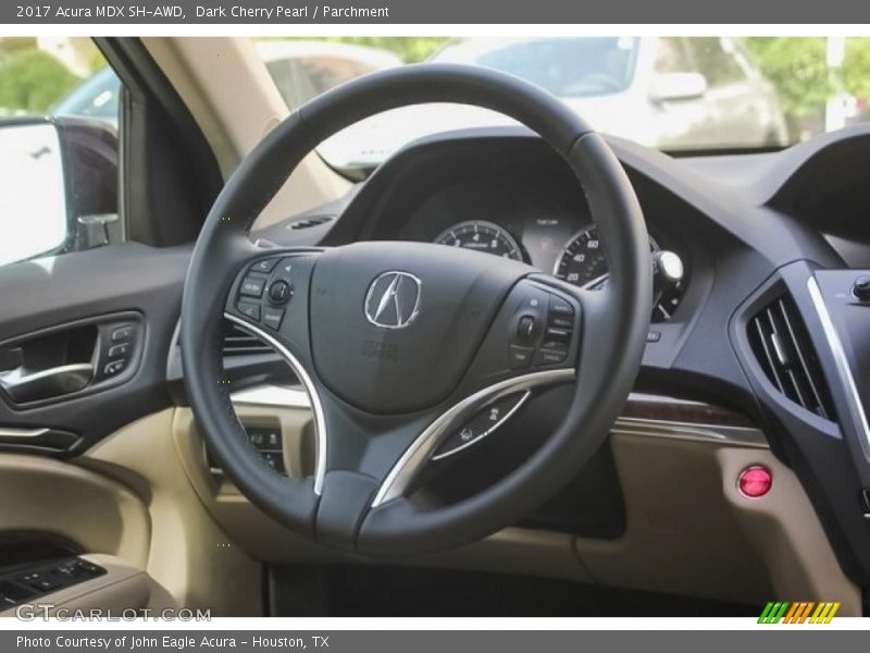 Dark Cherry Pearl / Parchment 2017 Acura MDX SH-AWD
