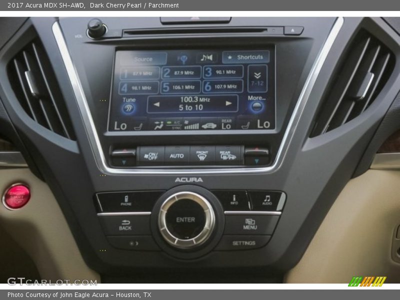 Dark Cherry Pearl / Parchment 2017 Acura MDX SH-AWD