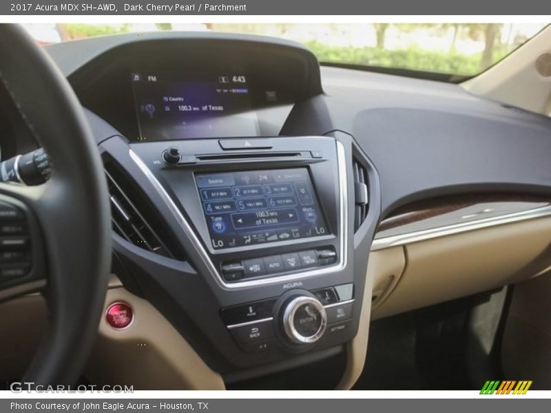Dark Cherry Pearl / Parchment 2017 Acura MDX SH-AWD