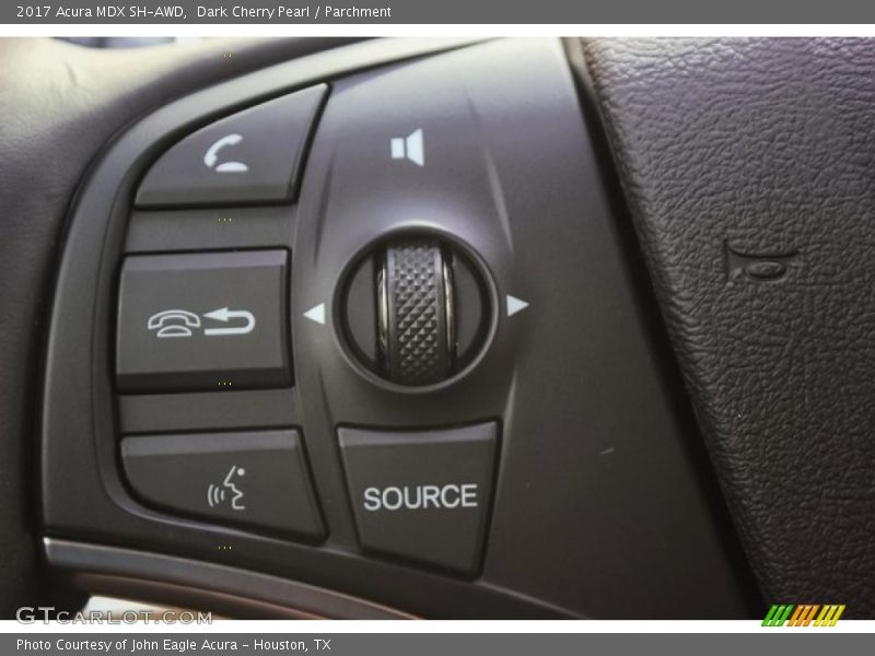 Dark Cherry Pearl / Parchment 2017 Acura MDX SH-AWD