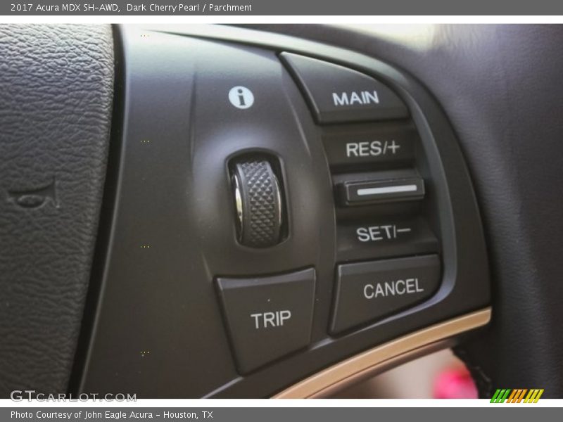 Dark Cherry Pearl / Parchment 2017 Acura MDX SH-AWD