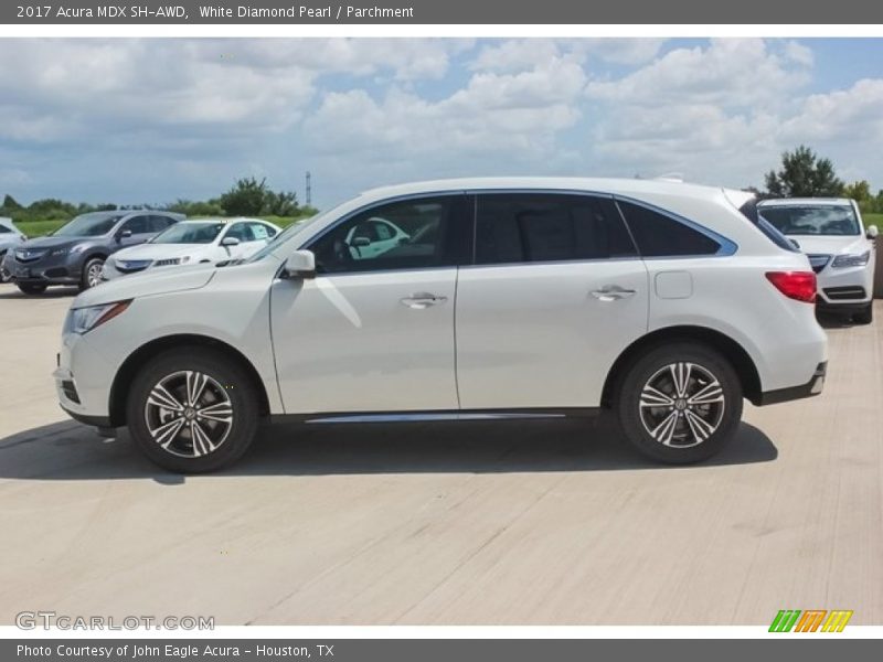 White Diamond Pearl / Parchment 2017 Acura MDX SH-AWD