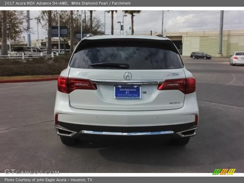 White Diamond Pearl / Parchment 2017 Acura MDX Advance SH-AWD