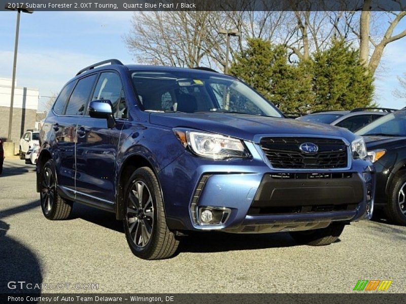 Quartz Blue Pearl / Black 2017 Subaru Forester 2.0XT Touring