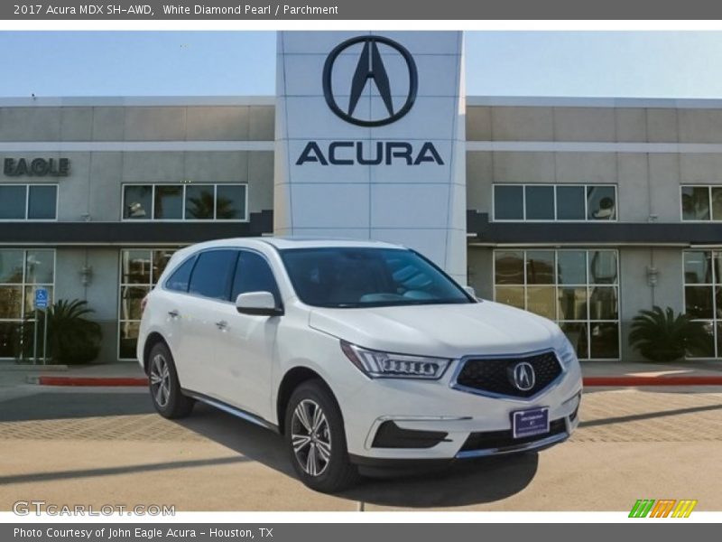 White Diamond Pearl / Parchment 2017 Acura MDX SH-AWD