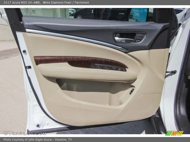 White Diamond Pearl / Parchment 2017 Acura MDX SH-AWD